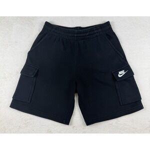 Nike Sportswear Club Fleece Cargo Shorts Youth Boy's Size L Black FN8745-010